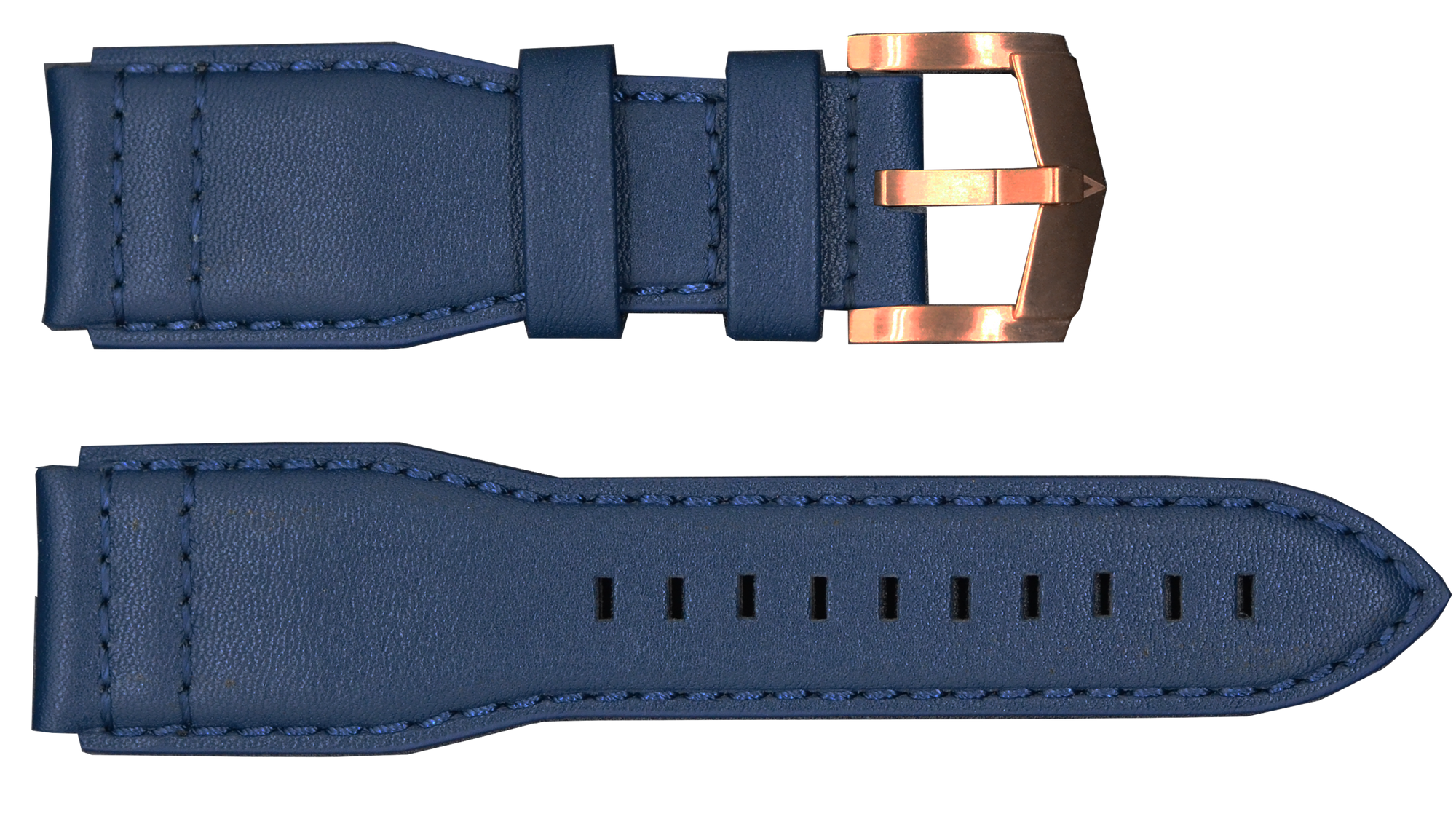 Blue Strap with Rose Gold Buckle