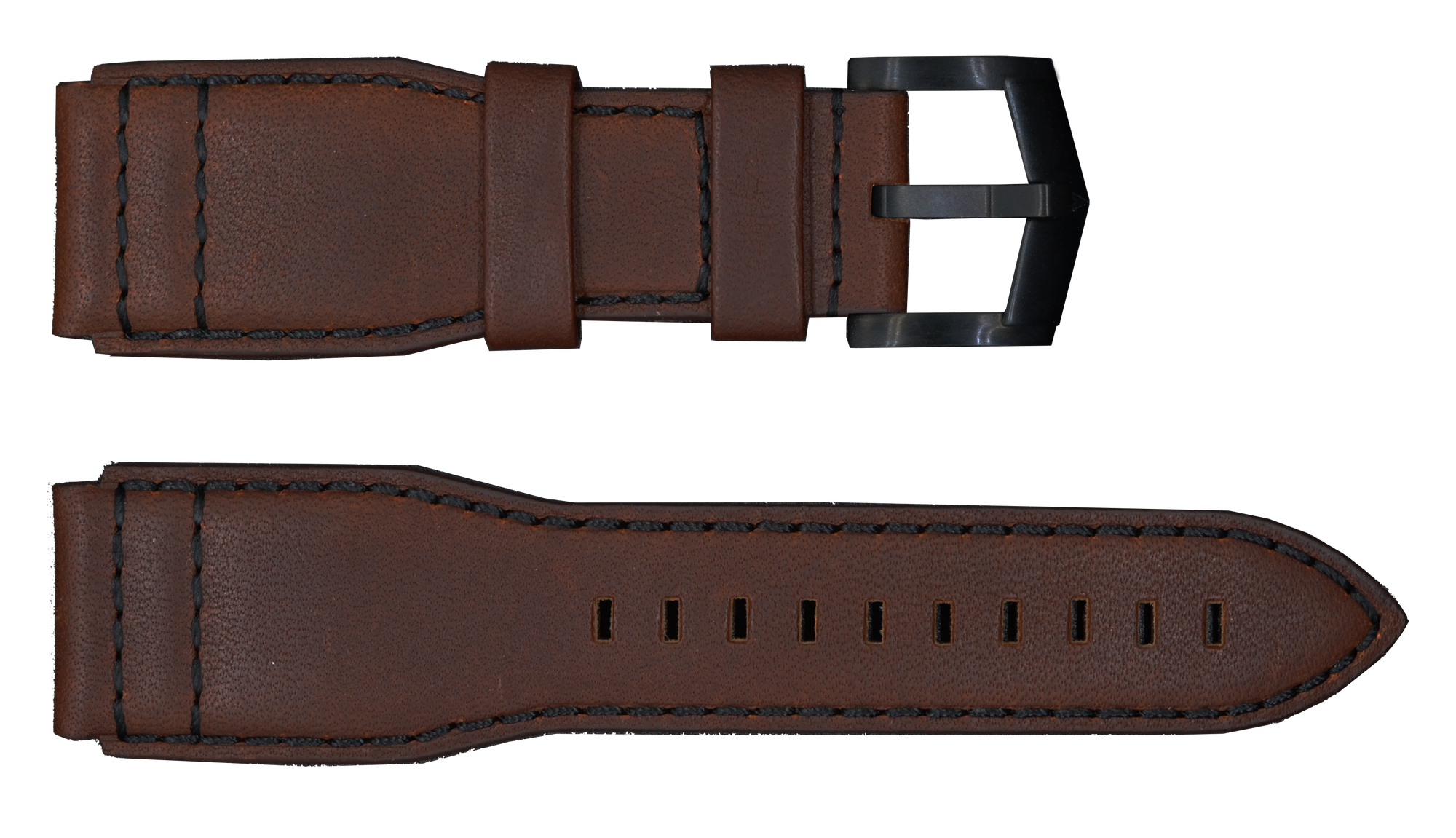 Brown Strap with Black Buckle