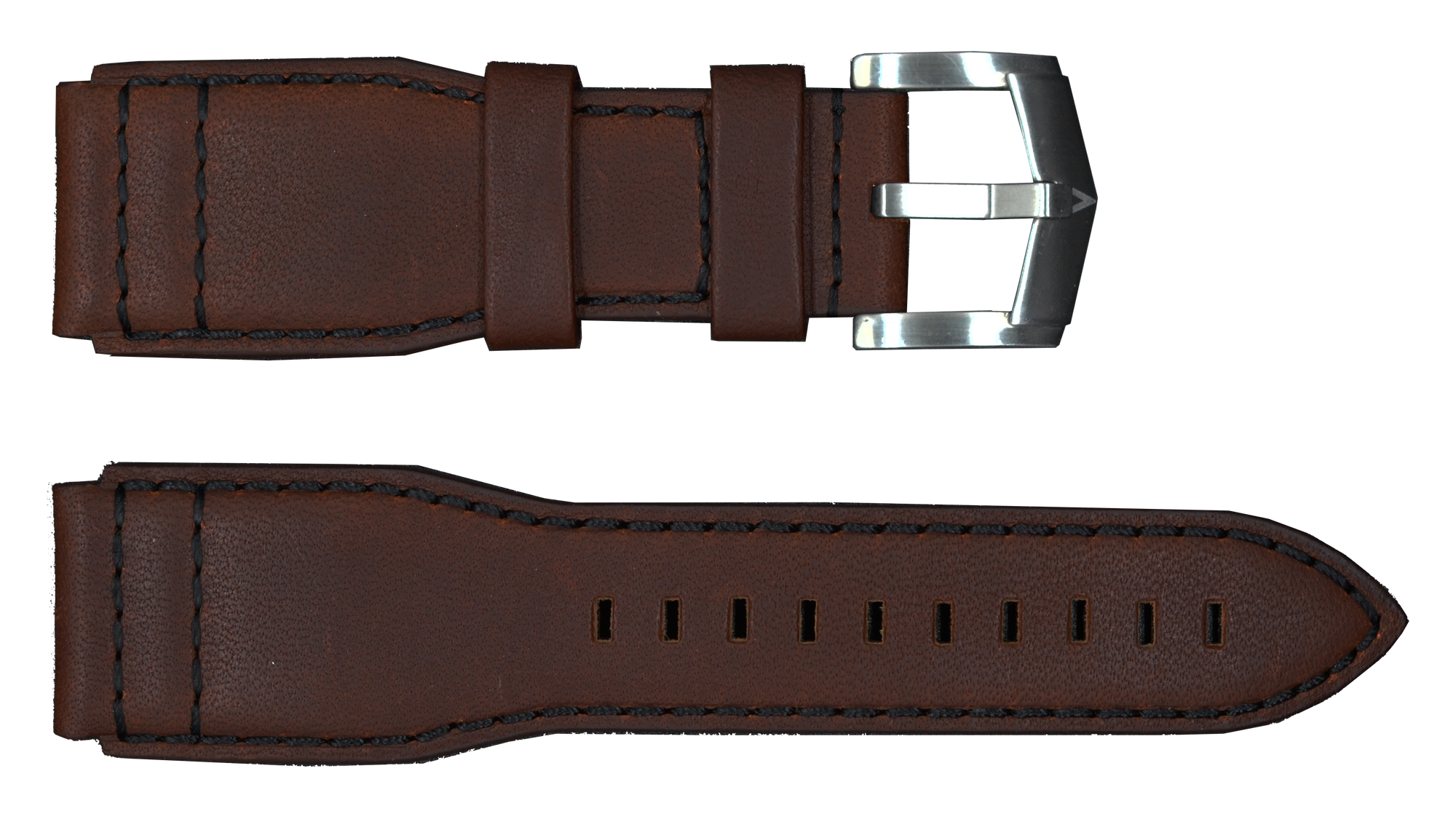 Brown Strap with Silver Buckle