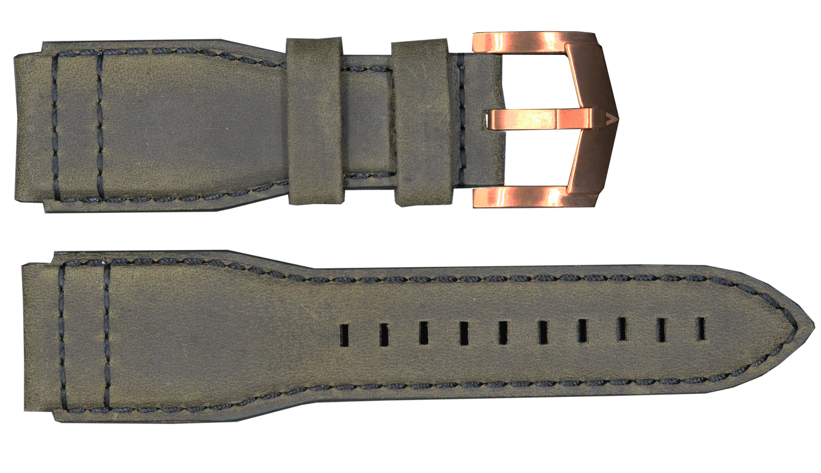 Strap with Rose Gold Buckle | Military Green