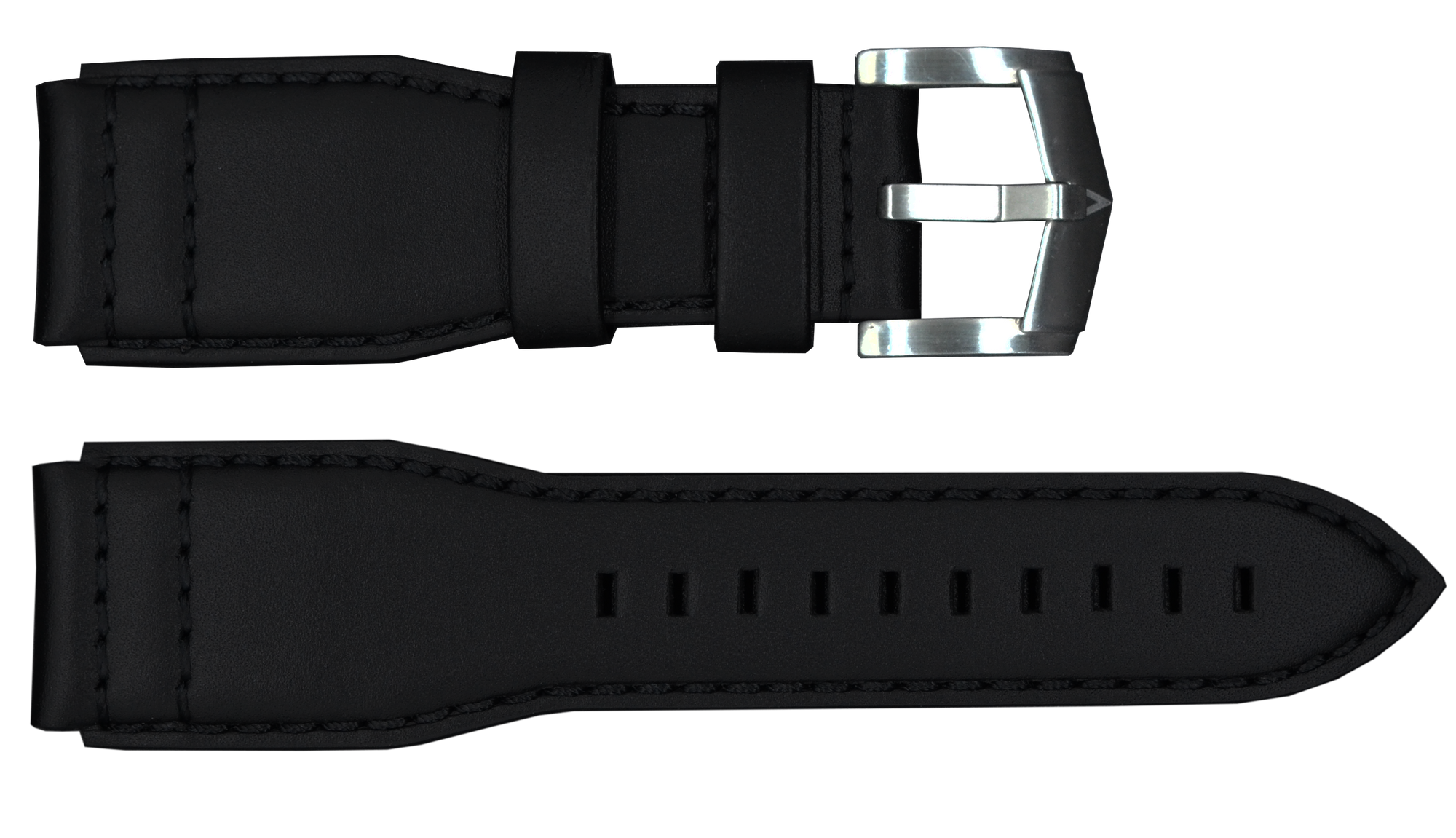 Black Strap with Silver Buckle