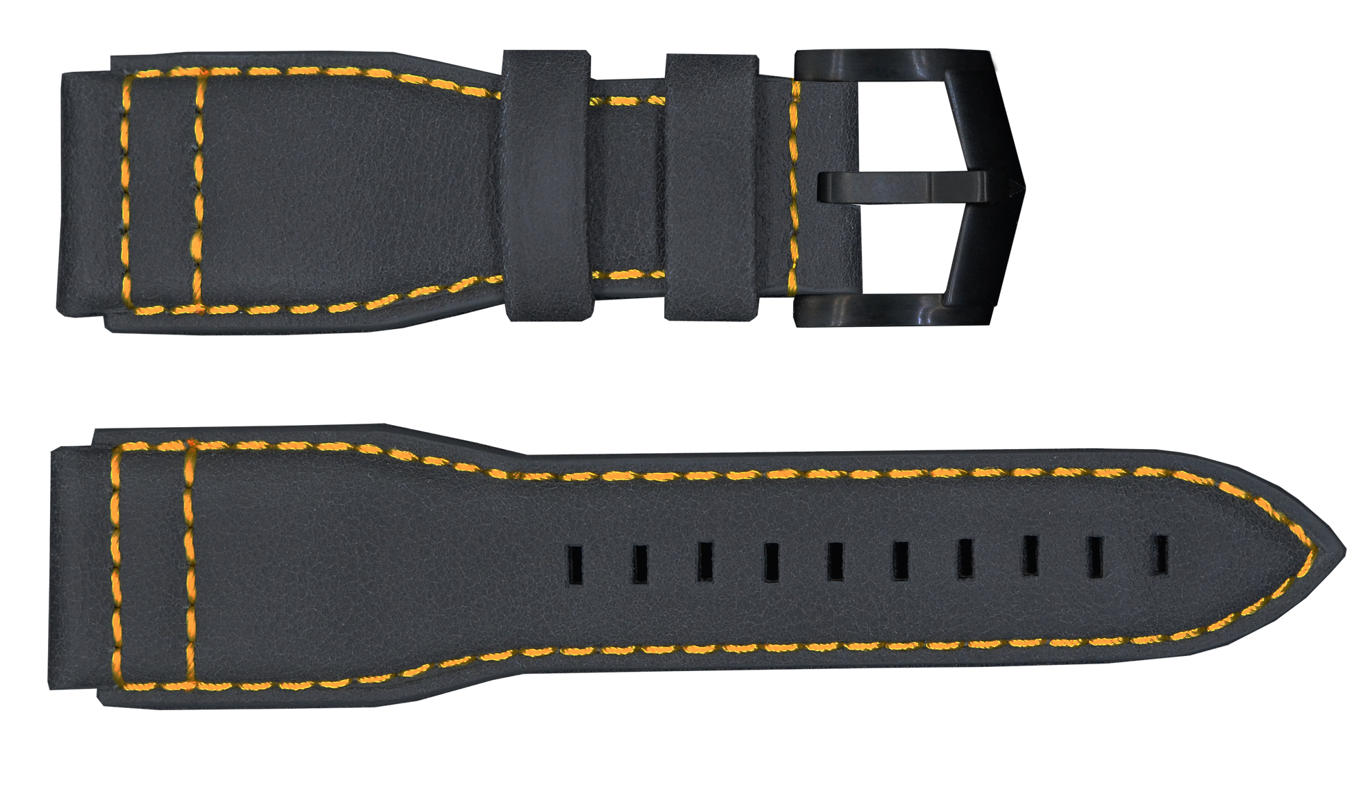 Gray Strap with Black Buckle
