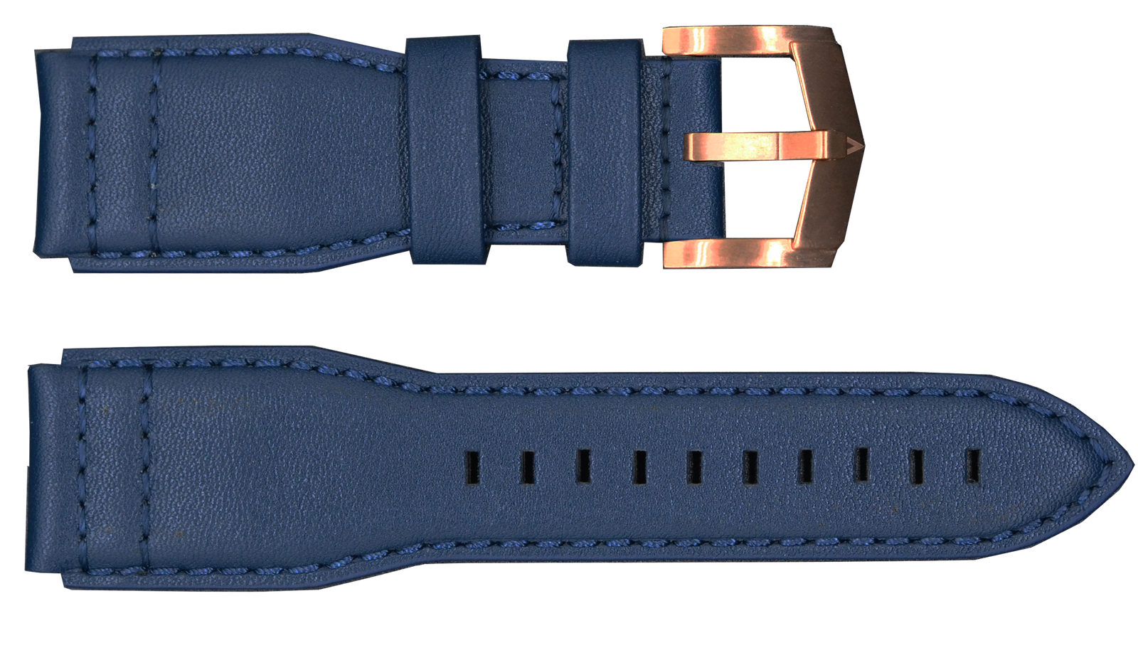 Strap with Rose Gold Buckle | Blue