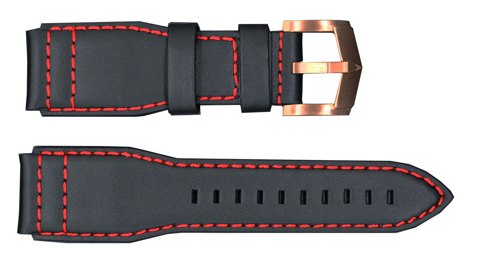 Black Strap with Rose Gold Buckle