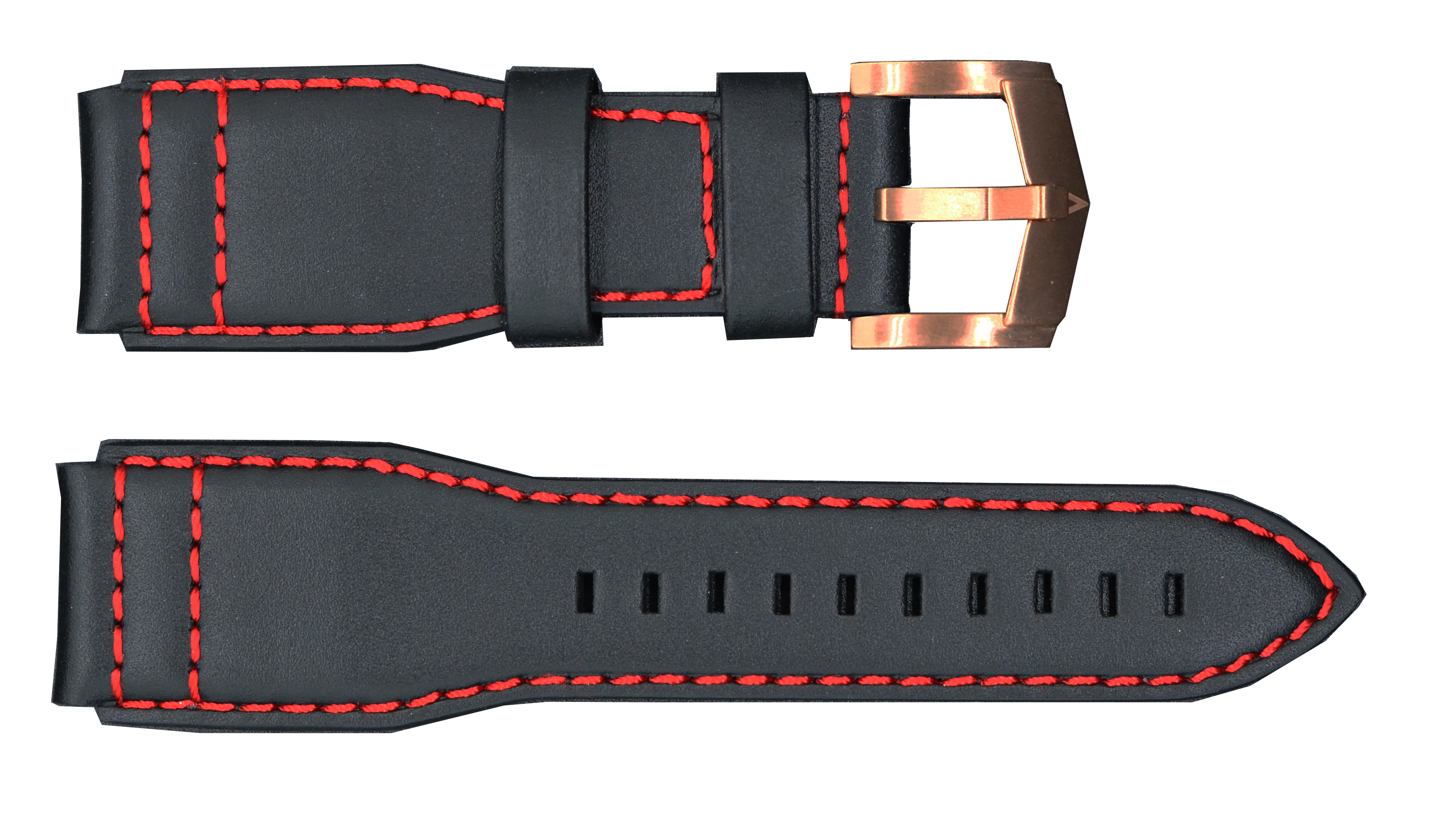 Strap with Rose Gold Buckle | Black