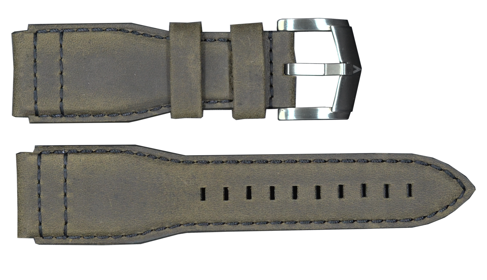 Strap with Silver Buckle | Military Green