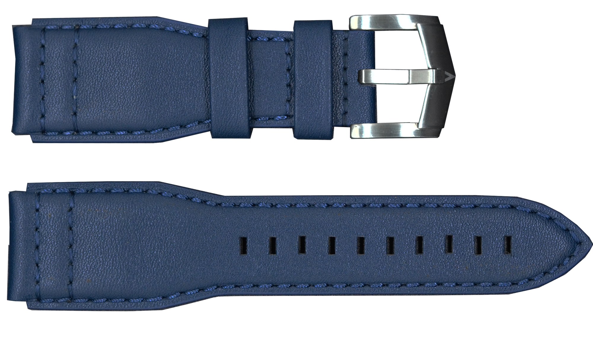 Blue Strap with Silver Buckle