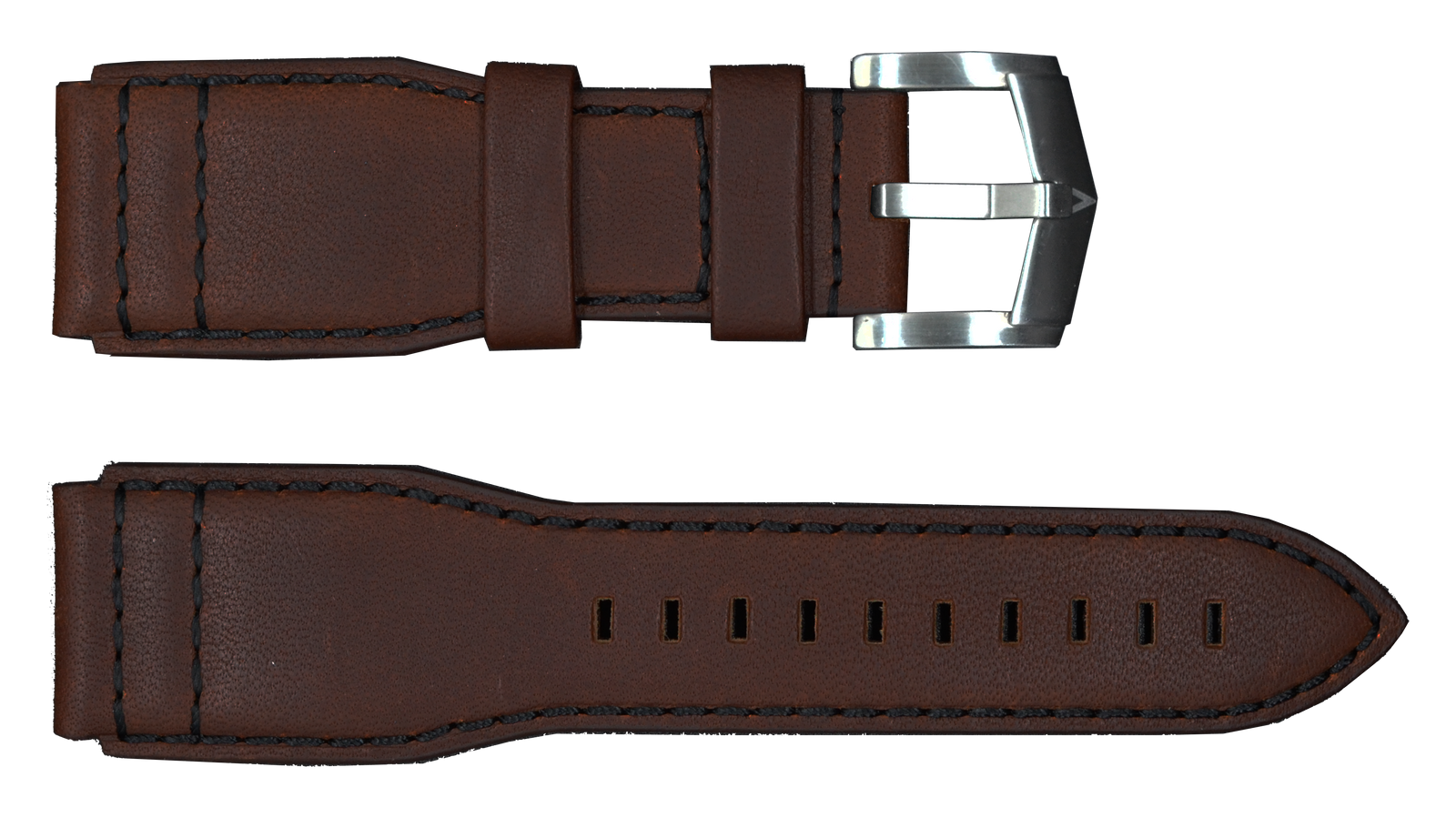 Strap with Silver Buckle | Brown