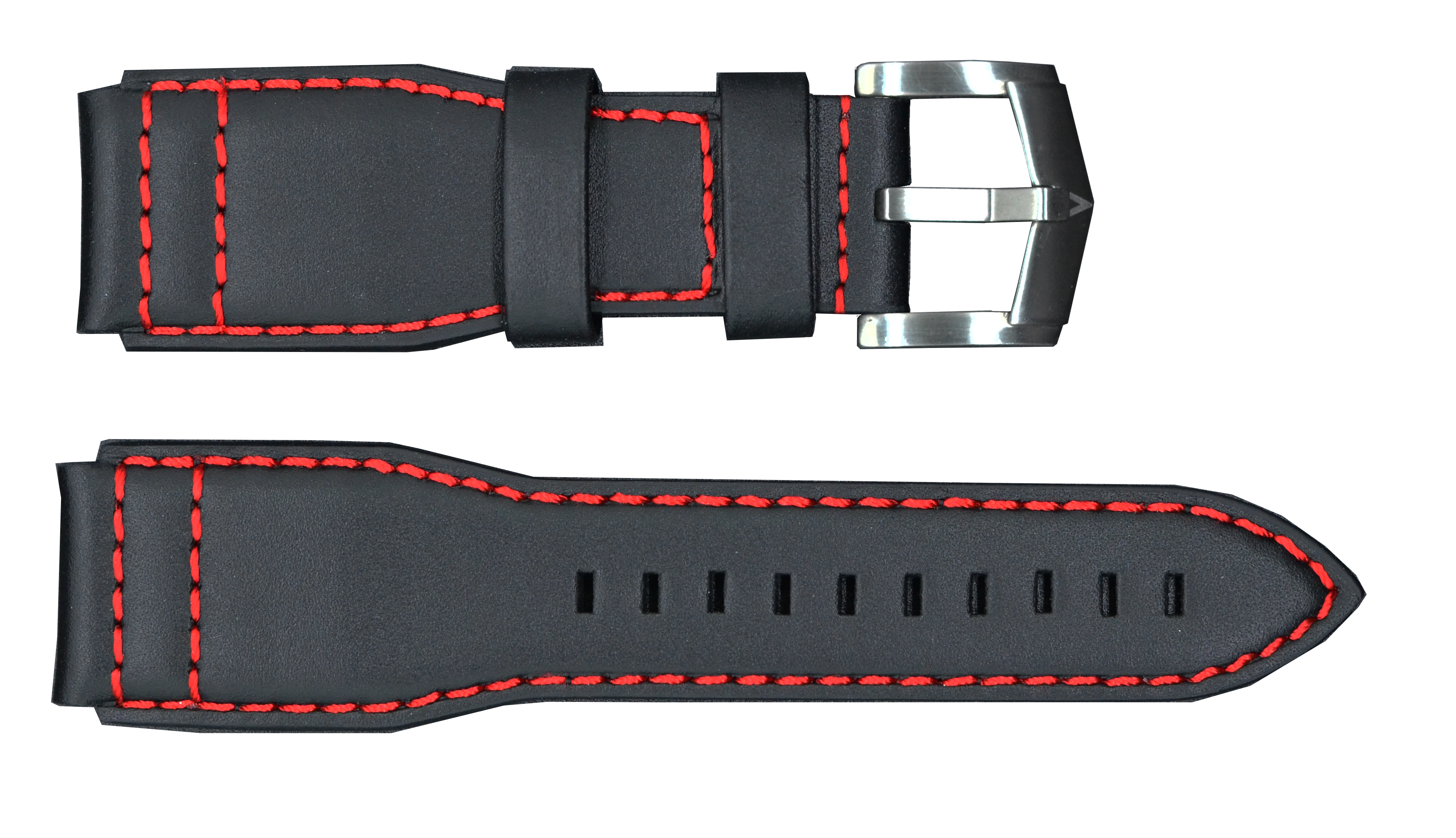 Strap with Silver Buckle | Black